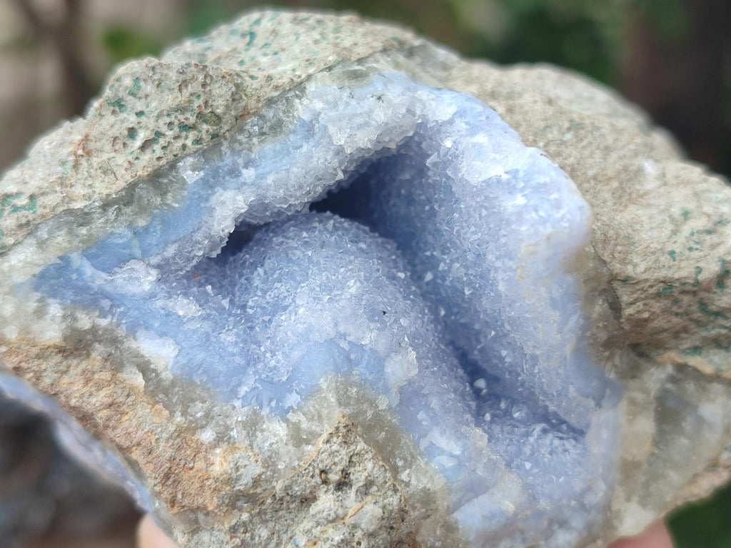 Natural Blue Lace Agate Specimens x 6 From Nsanje, Malawi - Toprock Gemstones and Minerals 