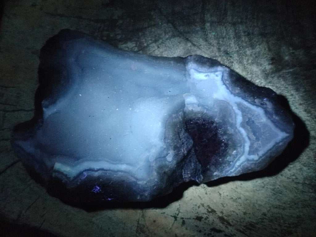 Natural Blue Lace Agate Specimens x 6 From Nsanje, Malawi - Toprock Gemstones and Minerals 