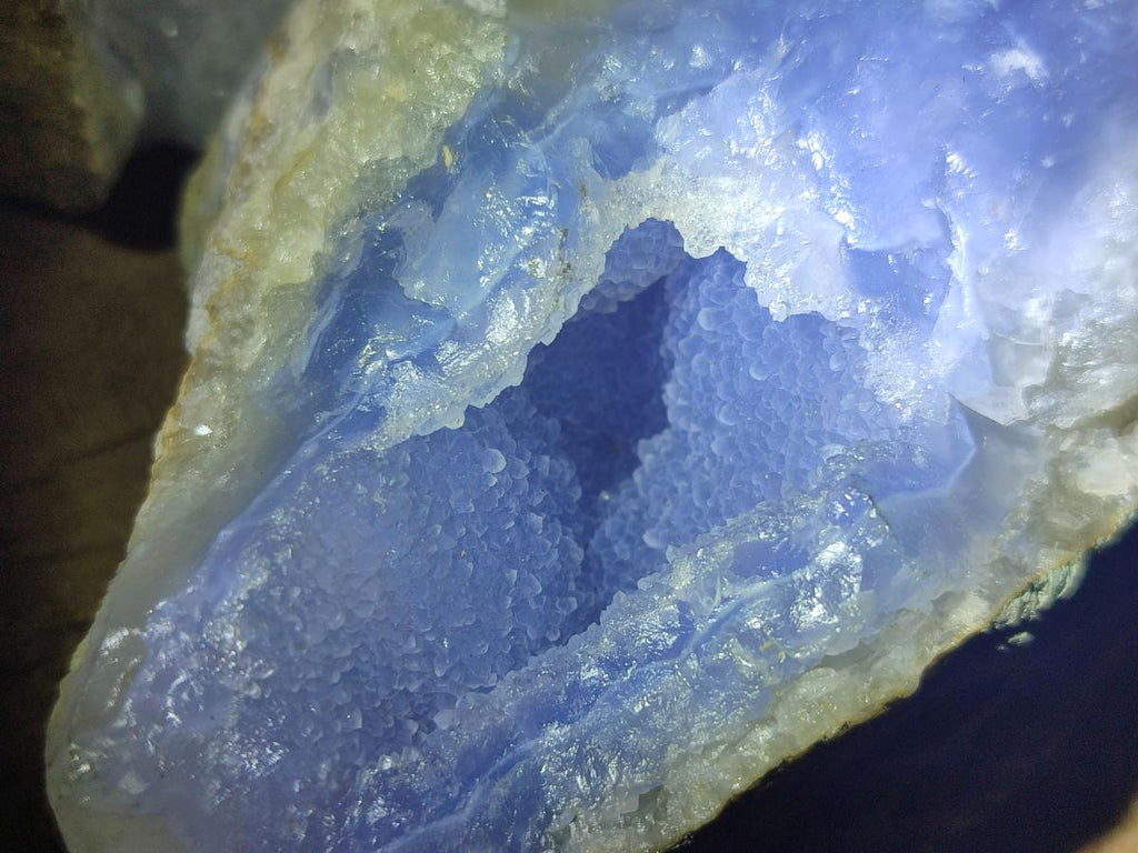 Natural Blue Lace Agate Specimens x 6 From Nsanje, Malawi - Toprock Gemstones and Minerals 