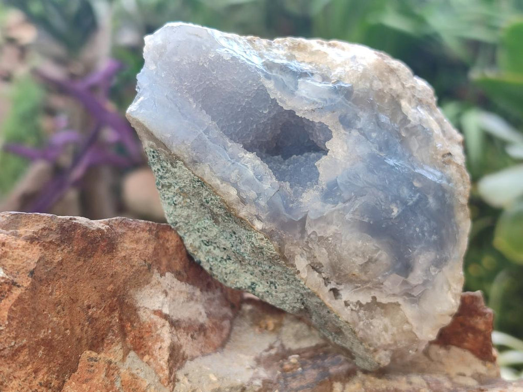 Natural Blue Lace Agate Specimens x 6 From Nsanje, Malawi - Toprock Gemstones and Minerals 