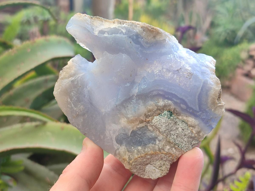 Natural Blue Lace Agate Specimens x 6 From Nsanje, Malawi - Toprock Gemstones and Minerals 