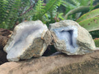 Natural Blue Lace Agate Specimens x 6 From Nsanje, Malawi - Toprock Gemstones and Minerals 