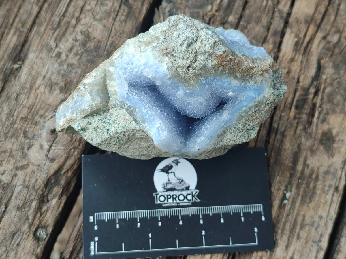 Natural Blue Lace Agate Specimens x 6 From Nsanje, Malawi - Toprock Gemstones and Minerals 