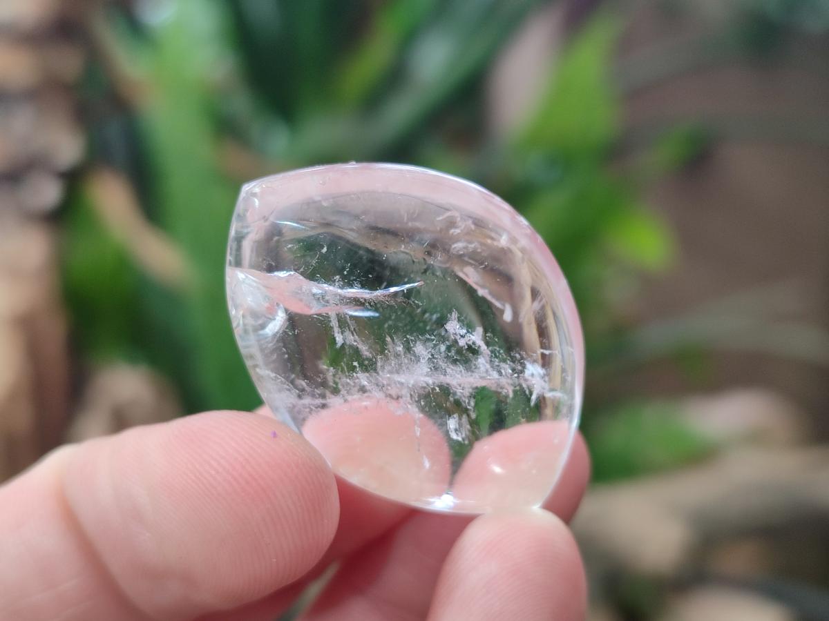 Polished Rock Crystal Quartz "Angel Tears" Free Forms x 35 From Madagascar