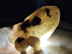 Natural XL Smokey Quartz Crystal with Schorl Black Tourmaline and Boitite Mica x 1 From Erongo, Namibia