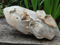 Natural XL Smokey Quartz Crystal with Schorl Black Tourmaline and Boitite Mica x 1 From Erongo, Namibia