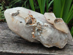 Natural XL Smokey Quartz Crystal with Schorl Black Tourmaline and Boitite Mica x 1 From Erongo, Namibia