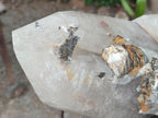 Natural XL Smokey Quartz Crystal with Schorl Black Tourmaline and Boitite Mica x 1 From Erongo, Namibia