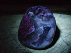 Polished and Natural Blue Lace Agate Standing Display Pieces x 3 From Nsanje, Malawi