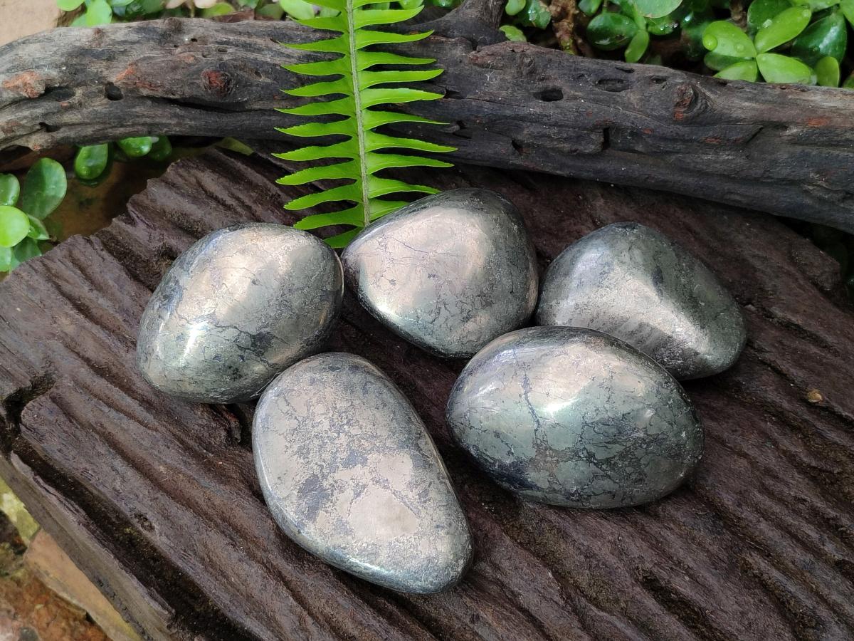 Polished Basalt Pharaoh Stone Free Forms x 5 From Iron Duke Mine, Zimbabwe