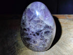 Polished Large Purple Smokey Chevron Amethyst Standing Display Piece x 1 From Madagascar