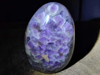 Polished Large Purple Smokey Chevron Amethyst Standing Display Piece x 1 From Madagascar