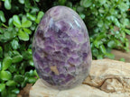 Polished Large Purple Smokey Chevron Amethyst Standing Display Piece x 1 From Madagascar