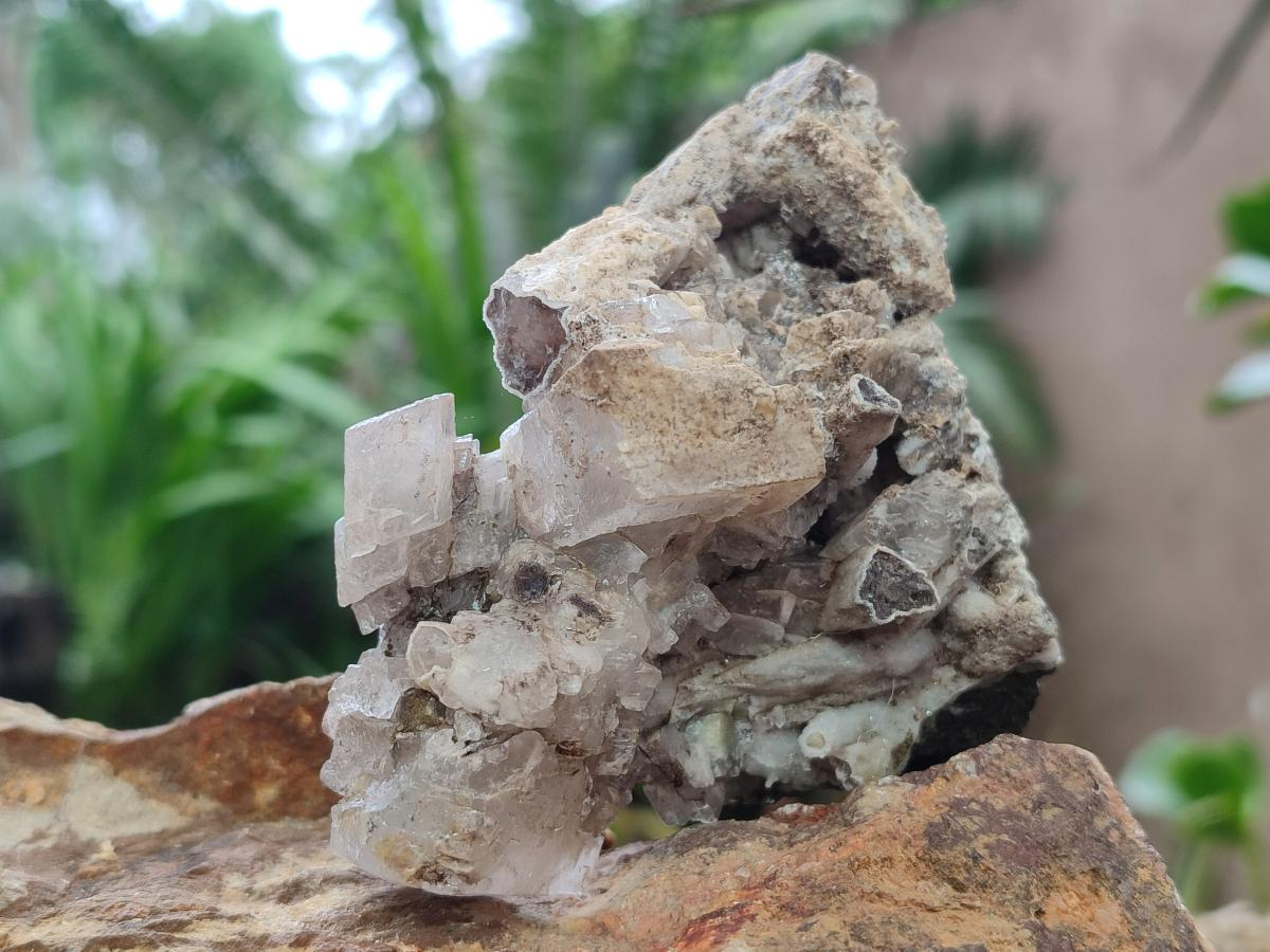 Natural Stacked Rhomboherdral Calcite Specimens with Drusy Spearhead Crystals x 4 From Albert's Mountain, Lesotho