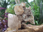 Natural Stacked Rhomboherdral Calcite Specimens with Drusy Spearhead Crystals x 4 From Albert's Mountain, Lesotho