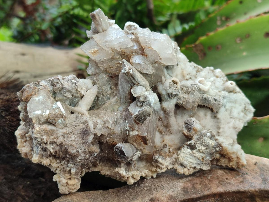 Natural Stacked Rhomboherdral Calcite Specimens with Drusy Spearhead Crystals x 4 From Albert's Mountain, Lesotho
