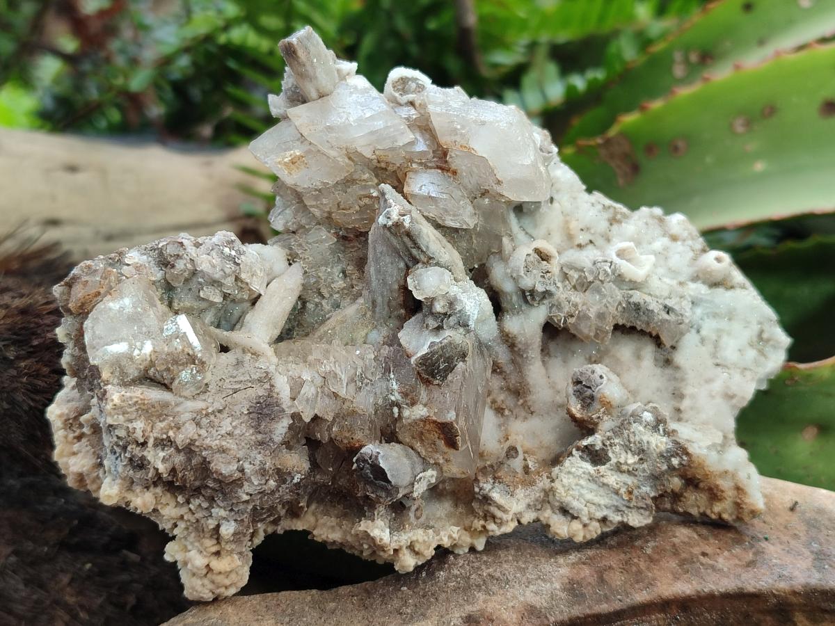 Natural Stacked Rhomboherdral Calcite Specimens with Drusy Spearhead Crystals x 4 From Albert's Mountain, Lesotho