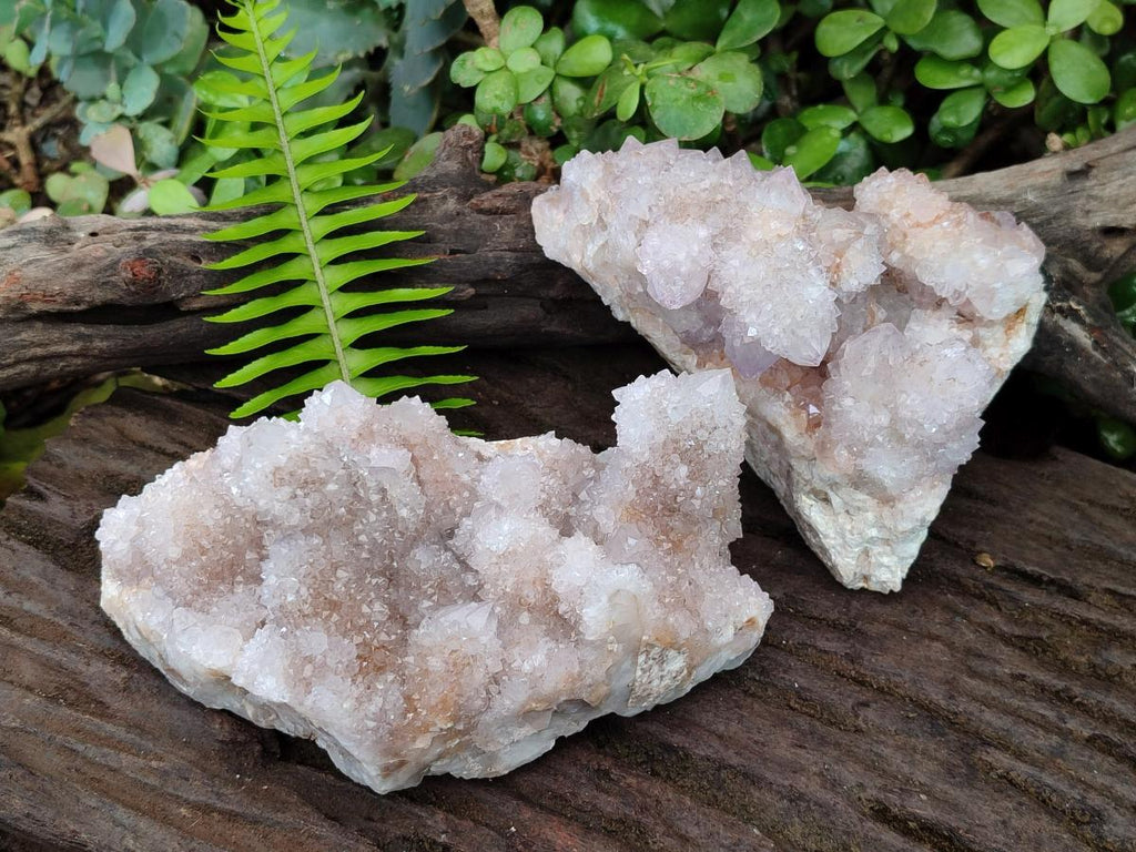 Natural Spirit Quartz Clusters x 2 From Boekenhouthoek, South Africa