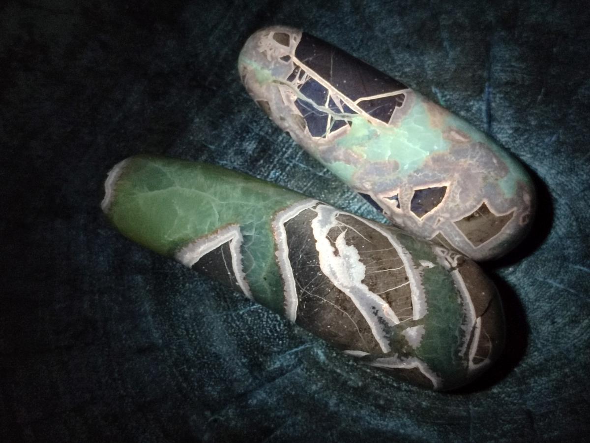 Polished Septerye Massage Wands x 6 From Mahajanga, Madagascar