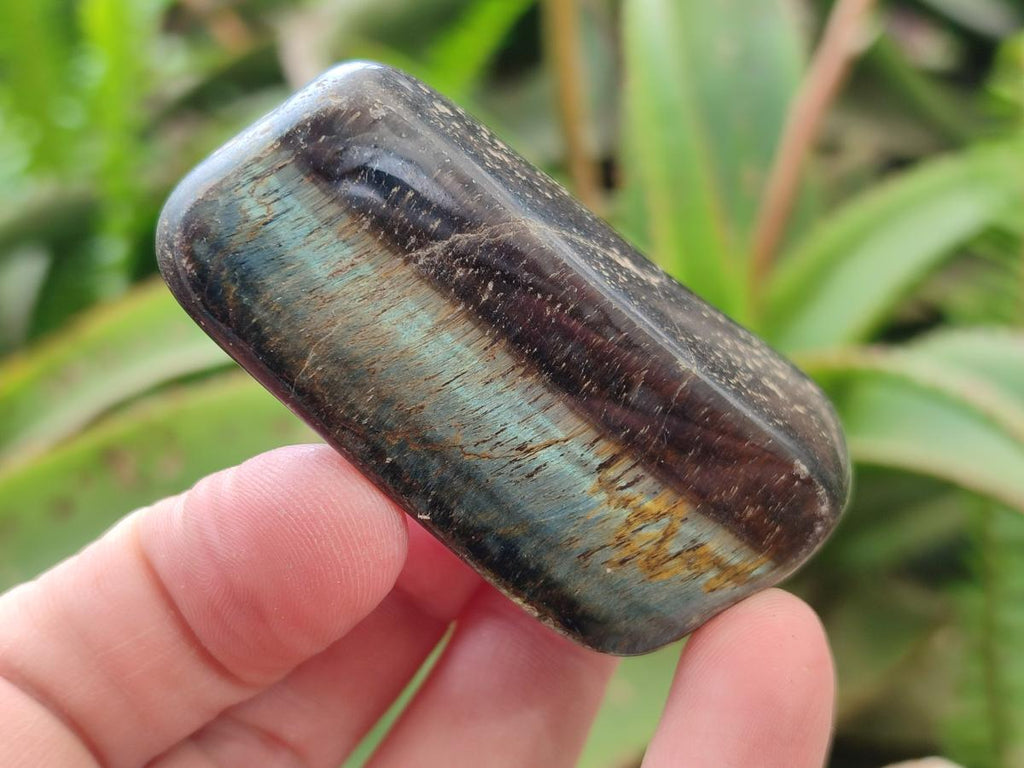 Polished Golden Tigers Eye Tumbled Free Forms x 35 From Prieska, South Africa