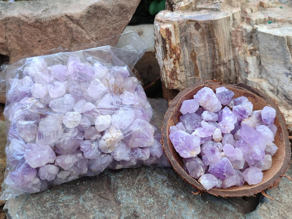 Natural Amethyst Crystal Bags of 1kg Lots x 6 From Madagascar