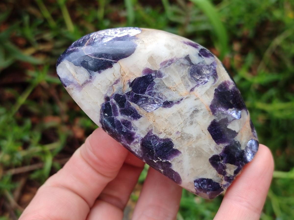Polished Lepidolite Standing Display Pieces x 7 From Zimbabwe
