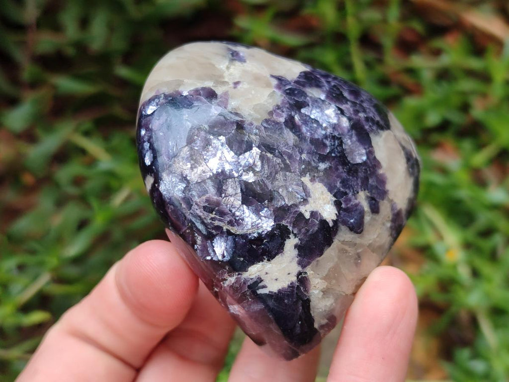 Polished Lepidolite Standing Display Pieces x 7 From Zimbabwe