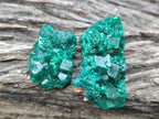 Natural Dioptase Specimens on Dolomite Matrix x 12 From Tantara Mine, Congo