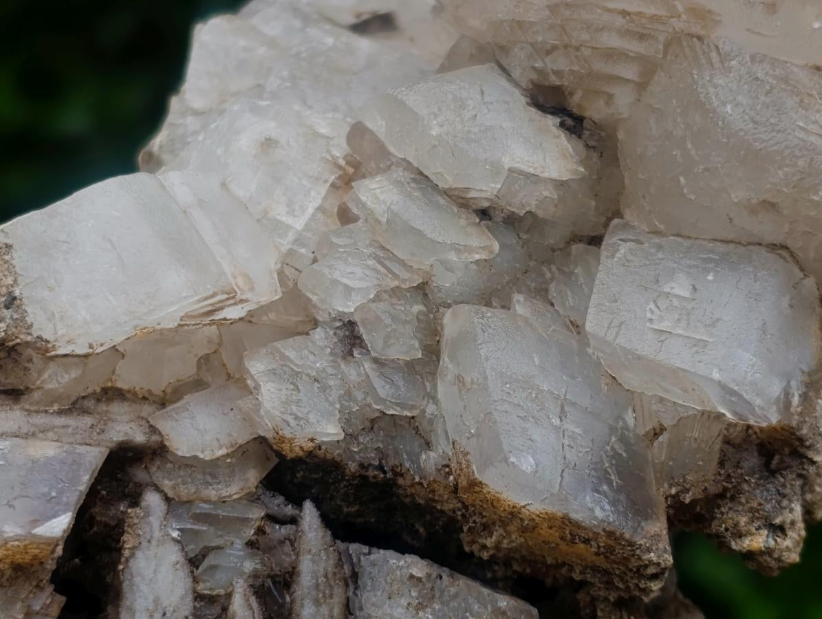 Natural Stacked Rhombohedral Calcite Specimens x 2 From Albert's Mountain, Lesotho
