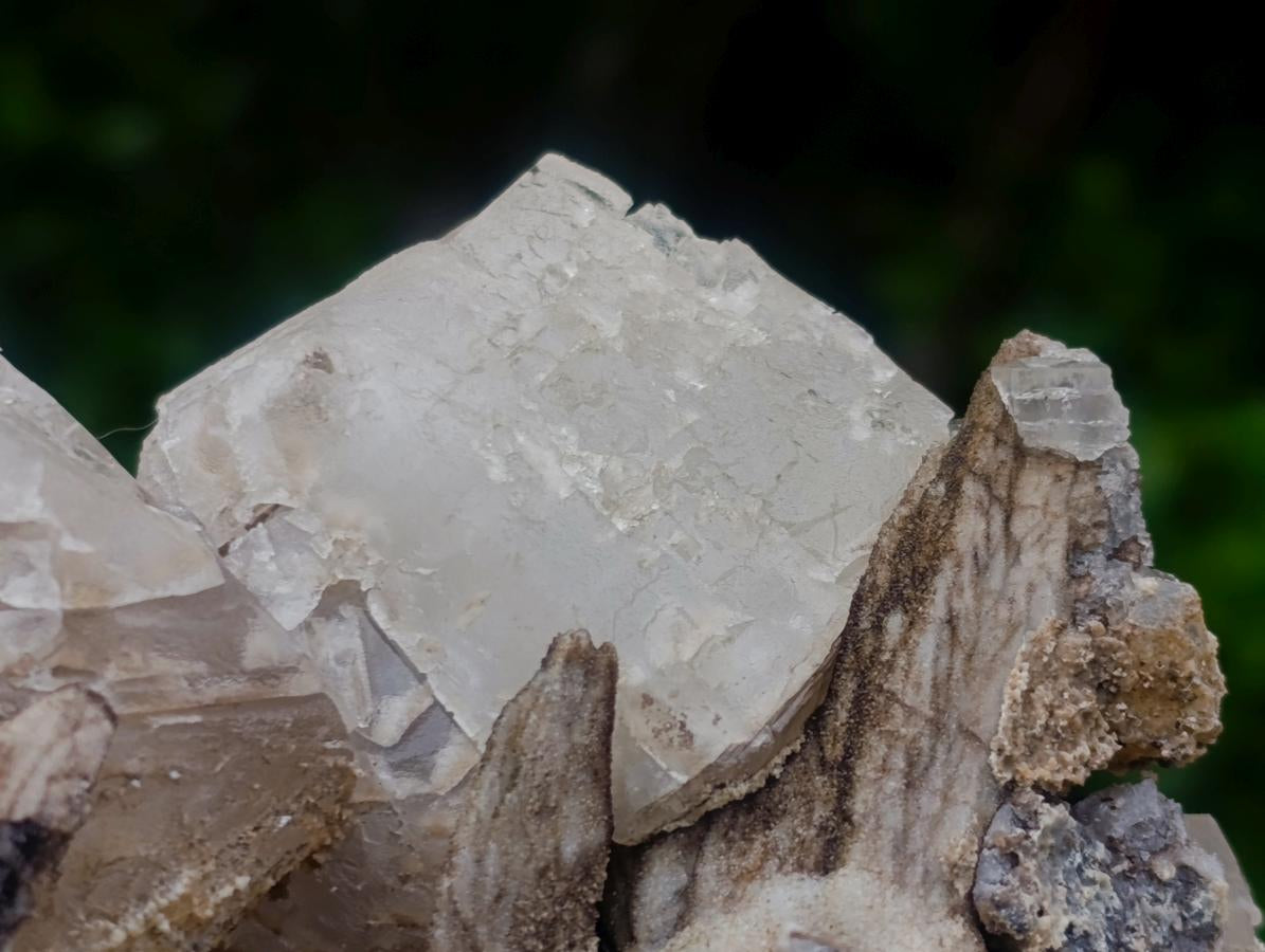 Natural Stacked Rhombohedral Calcite Specimens x 2 From Albert's Mountain, Lesotho
