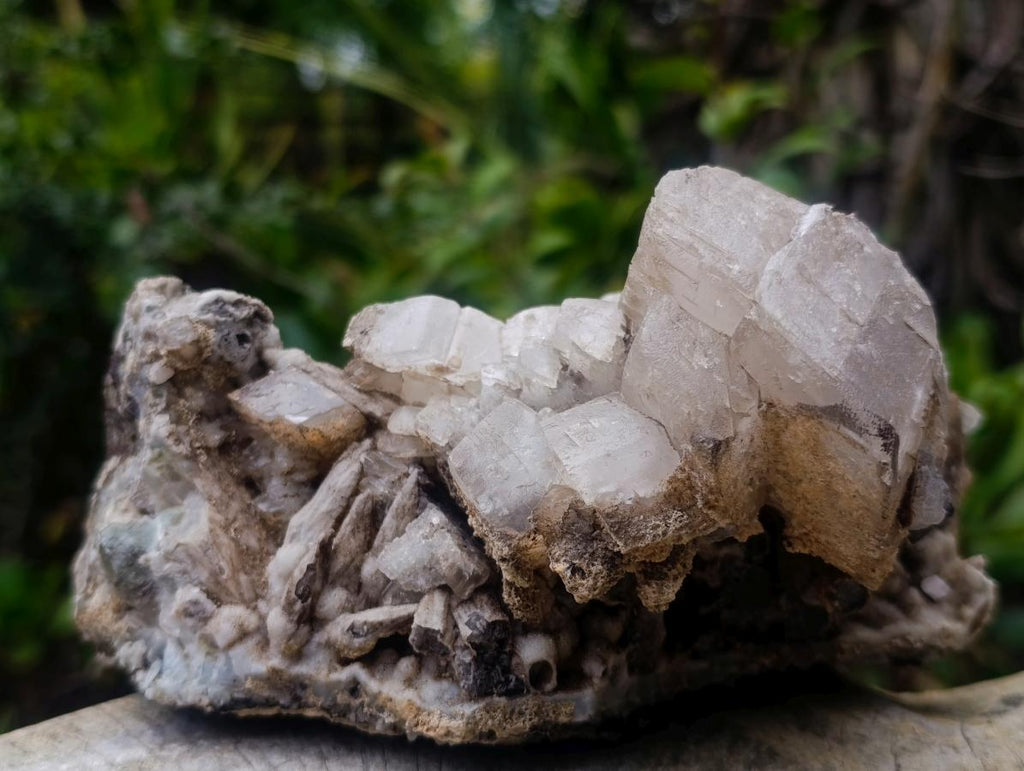 Natural Stacked Rhombohedral Calcite Specimens x 2 From Albert's Mountain, Lesotho