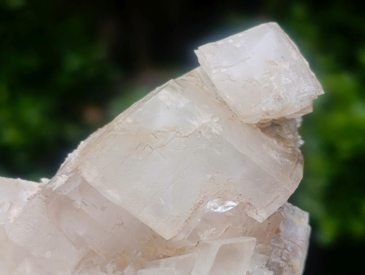 Natural Stacked Rhombohedral Calcite Specimens x 2 From Albert's Mountain, Lesotho