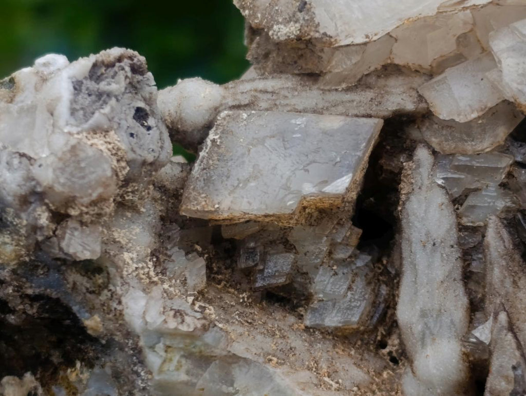 Natural Stacked Rhombohedral Calcite Specimens x 2 From Albert's Mountain, Lesotho