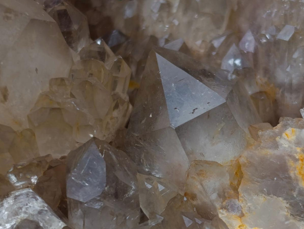 Natural Large Cascading Clear Smokey Citrine Luena Quartz Cluster x 1 From Luena, Congo