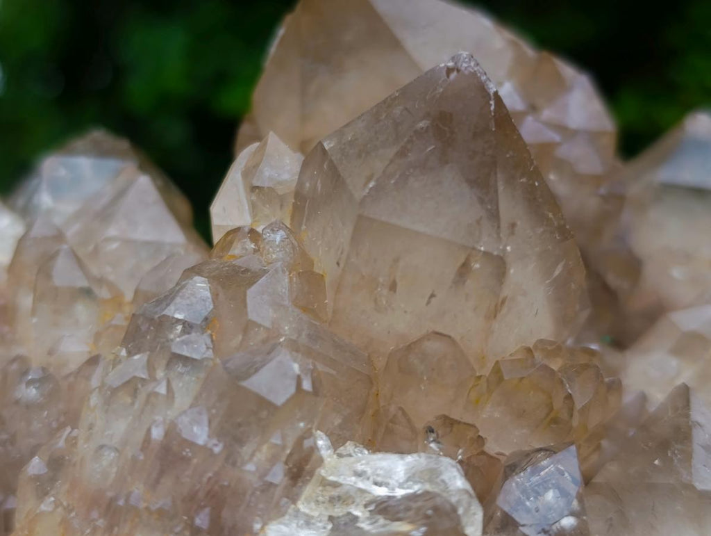 Natural Large Cascading Clear Smokey Citrine Luena Quartz Cluster x 1 From Luena, Congo