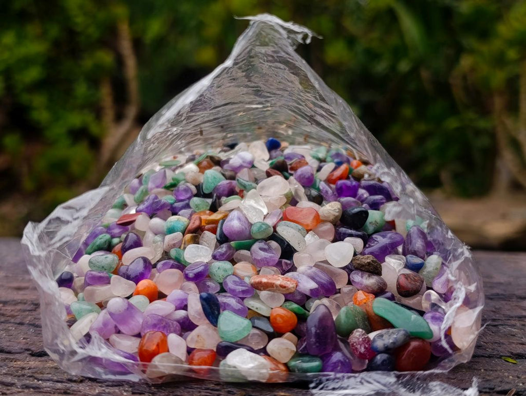 Polished Mix of Tumbled Stone Bags of 1kg Lots x 6 From Southern Africa