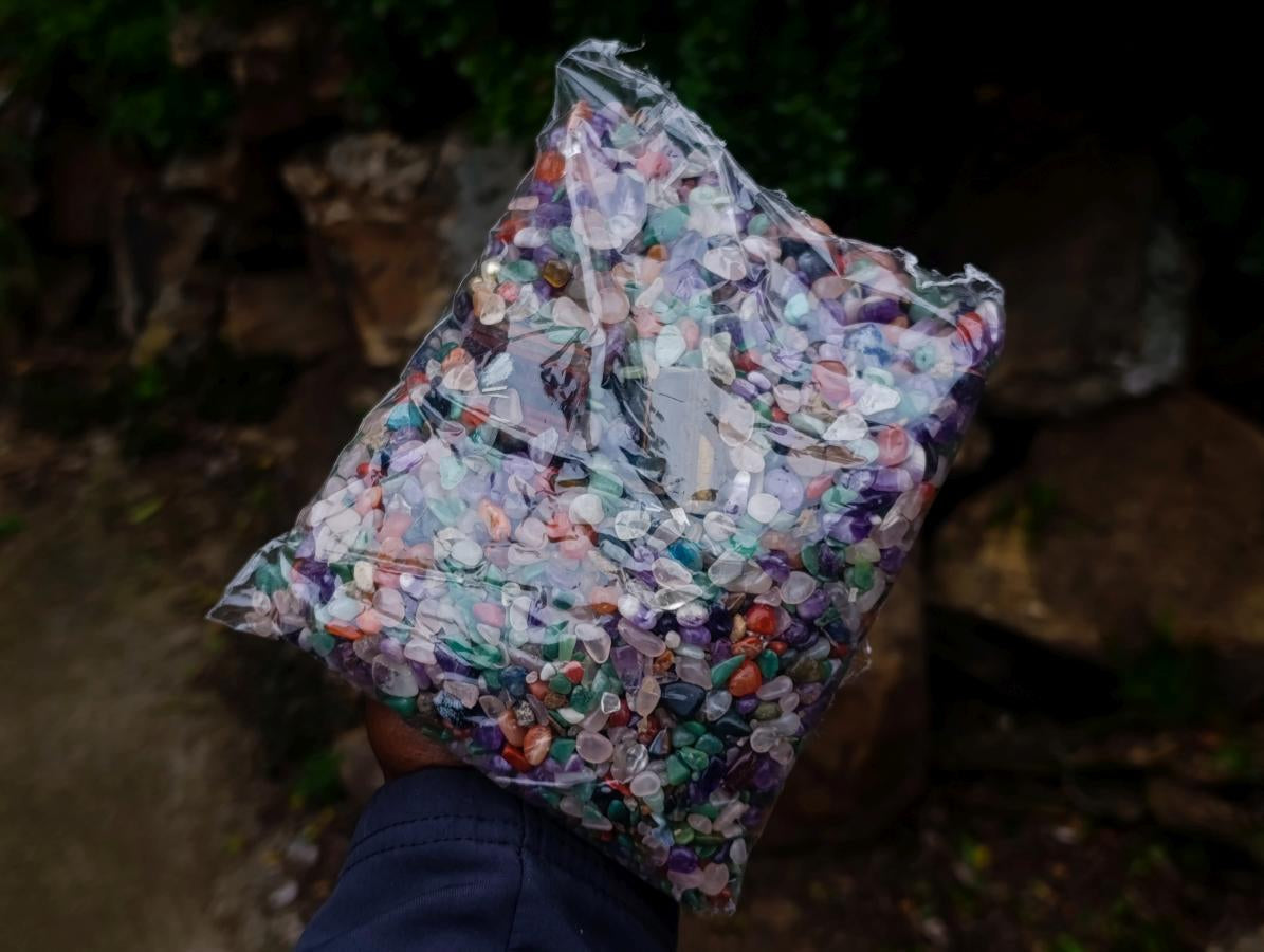 Polished Mix of Tumbled Stone Bags of 1kg Lots x 6 From Southern Africa
