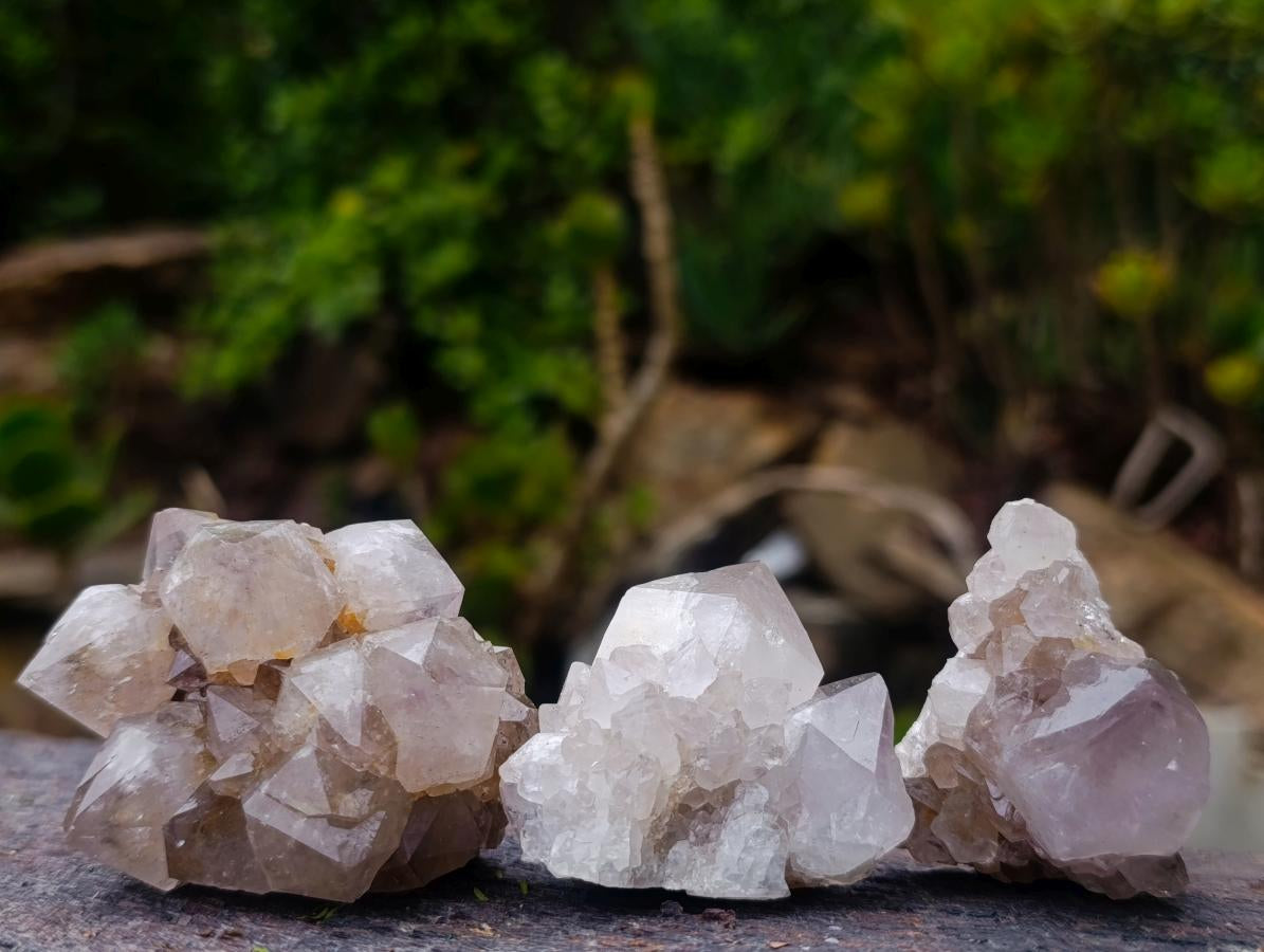 Natural Clear Spirit Quartz Crystals and Clusters x 24 From Boekenhouthoek, South Africa