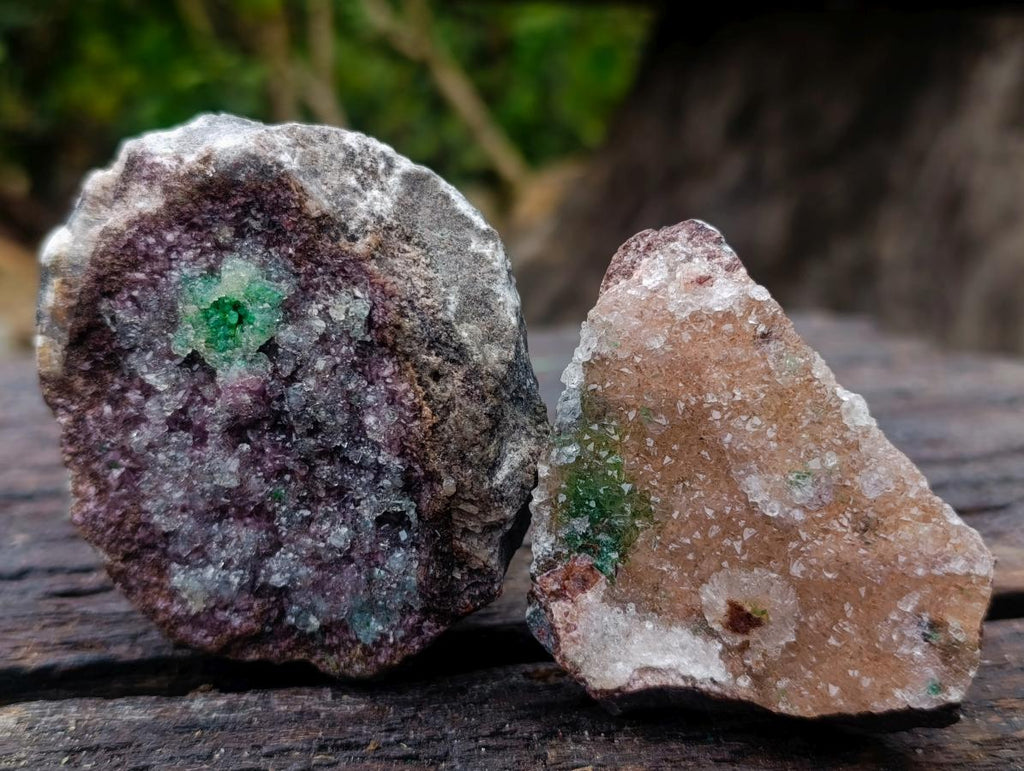 Natural Hemimorphite Specimens with Associated Minerals x 6 From Kakanda, Congo