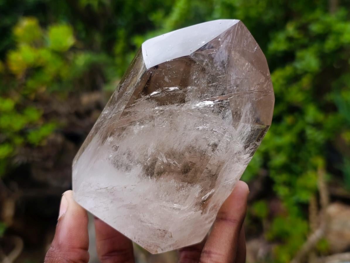 Polished Smokey Quartz Crystals x 4 From Madagascar
