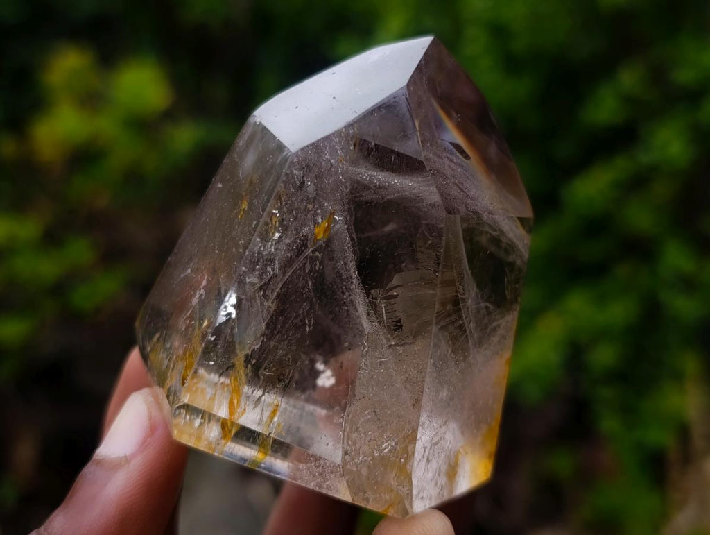 Polished Smokey Quartz Crystals x 4 From Madagascar