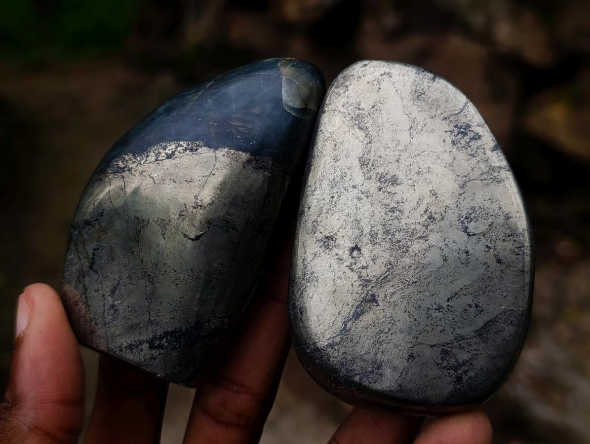 Polished Basalt Pharaoh Stone Free Forms x 7 From Iron Duke Mine, Zimbabwe