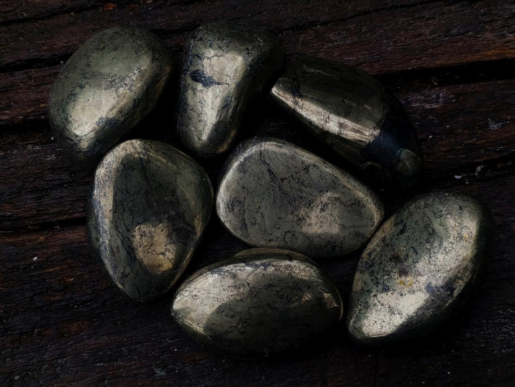 Polished Basalt Pharaoh Stone Free Forms x 7 From Iron Duke Mine, Zimbabwe