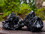 Natural Schorl Black Foitite Tourmaline Specimens with Muscovite Mica x 6 From Erongo, Namibia