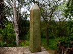 Polished Large Green Chrysoprase Tower x 1 From Ambatondrazaka, Madagascar