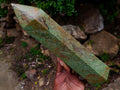 Polished Large Green Chrysoprase Tower x 1 From Ambatondrazaka, Madagascar
