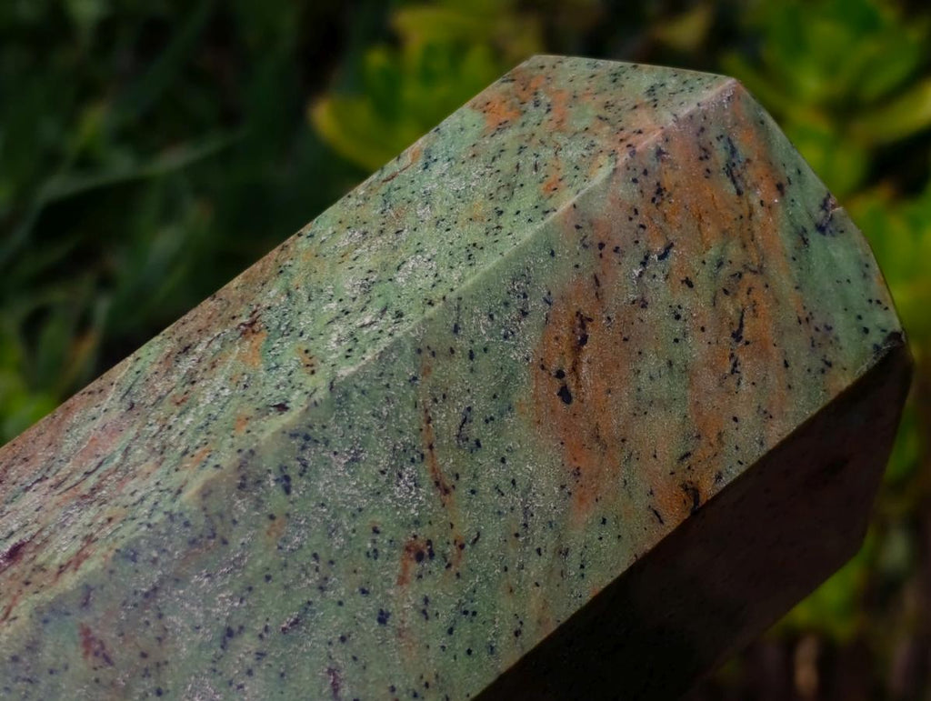 Polished Large Green Chrysoprase Tower x 1 From Ambatondrazaka, Madagascar