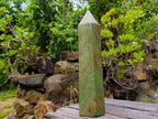 Polished Large Green Chrysoprase Tower x 1 From Ambatondrazaka, Madagascar