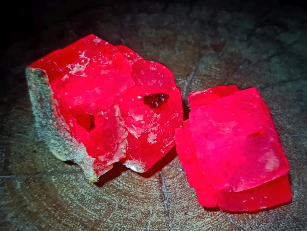 Natural Stacked Rhombohedral Calcite Specimens x 12 From Albert's Mountain, Lesotho