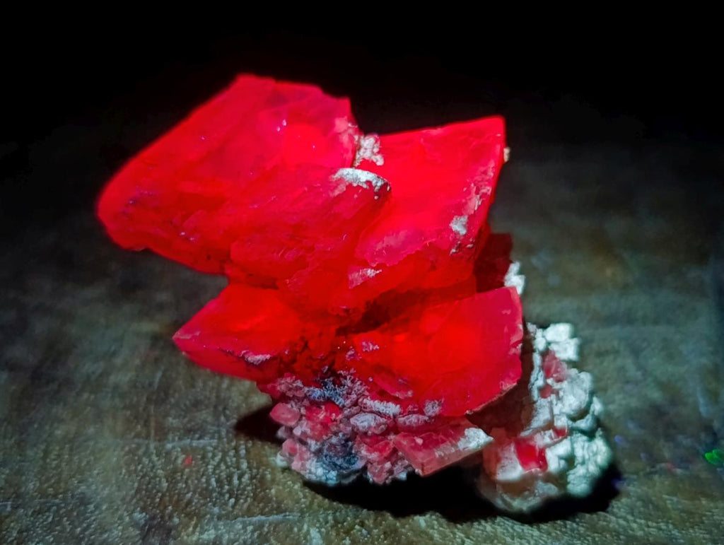 Natural Stacked Rhombohedral Calcite Specimens x 12 From Albert's Mountain, Lesotho